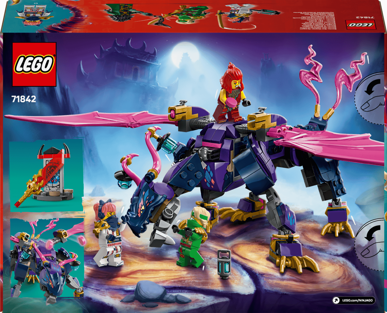 Lego Jucării Set Constructie LEGO Ninjago 71842 | Marea Dragon, 1148 Piese, 9+