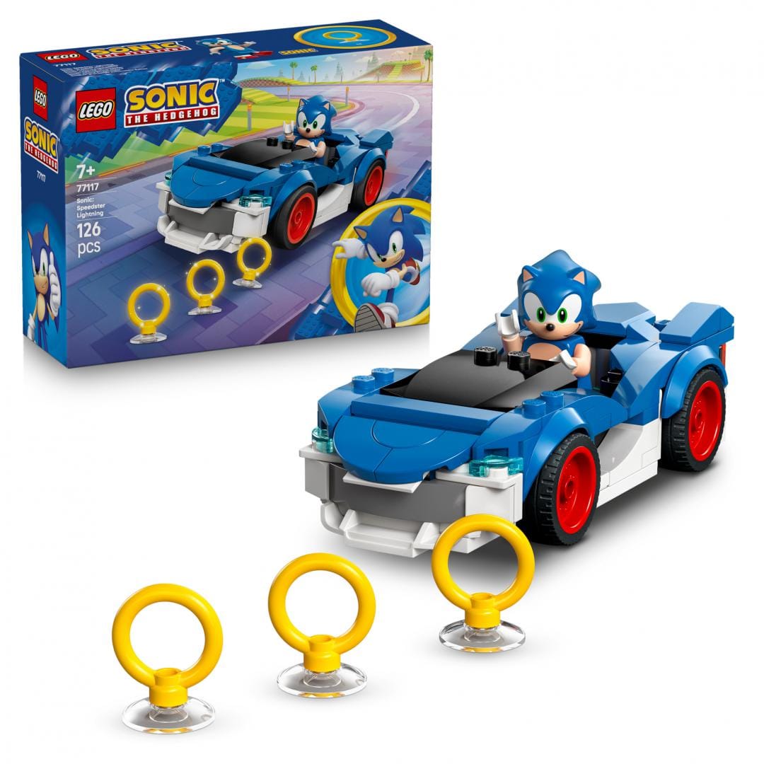 Lego Jucării Set Constructie LEGO 77117 | Masina Lui Sonic Speedstar Lightning, Cadou