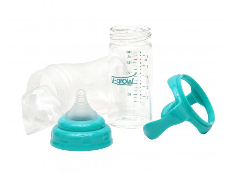 U-Grow Alimentație bebe Biberon Sticla U-Grow A-1055 | 120ml, Gat Larg, 0+ Luni
