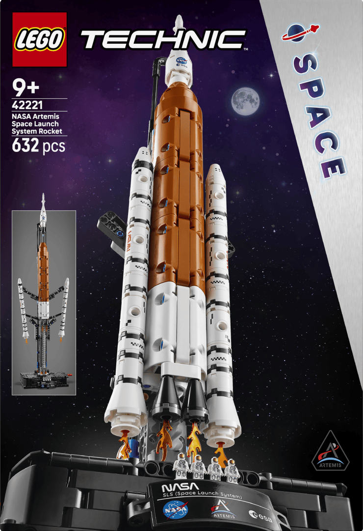 Lego Jucării Set Constructie LEGO Technic 42221 | Racheta NASA Artemis, Sistemul de Lansare Spatiala