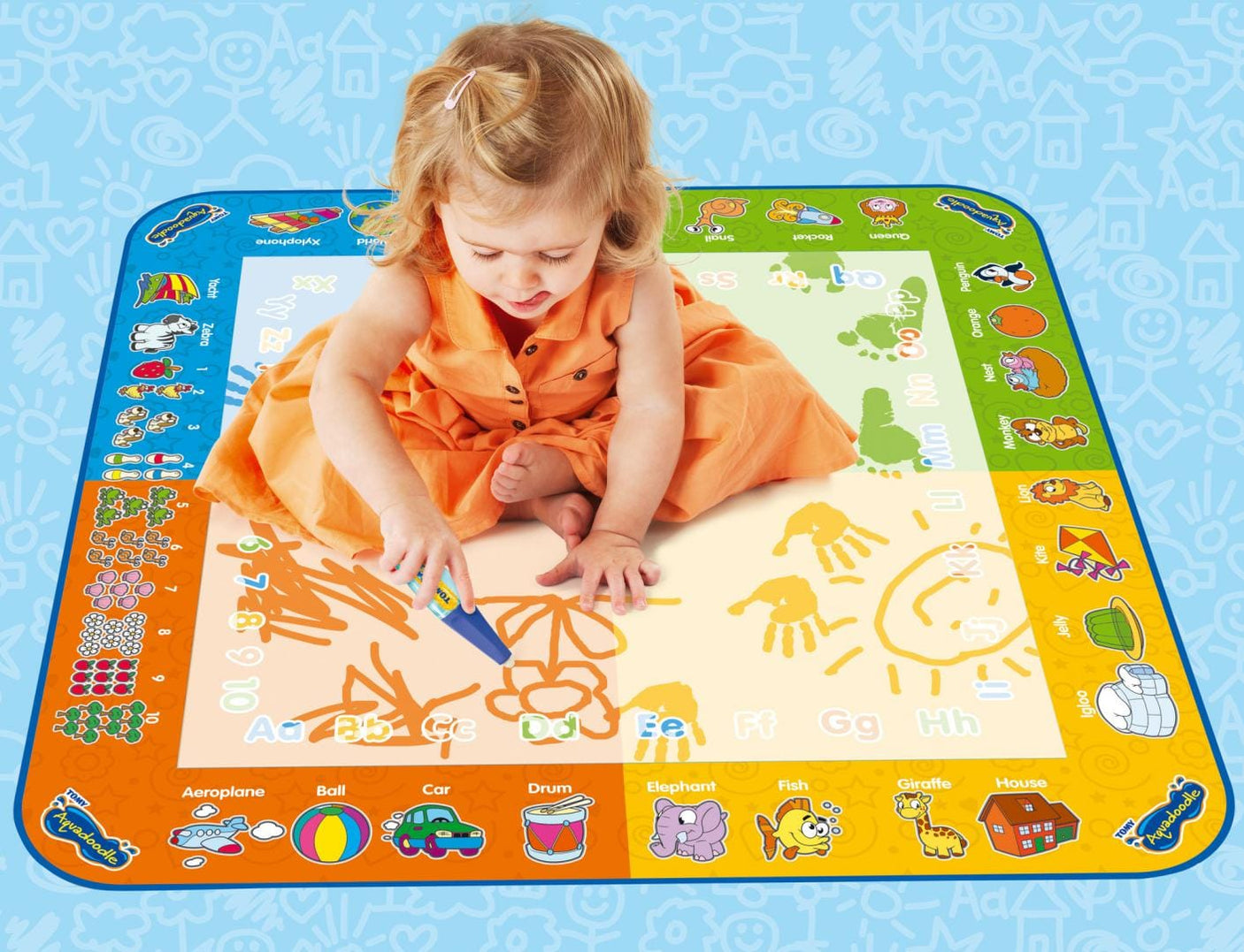 Tomy Jucării Jucarie Tomy T72370 | Set Desen cu Apa, Covor si Stilou, Aquadoodle