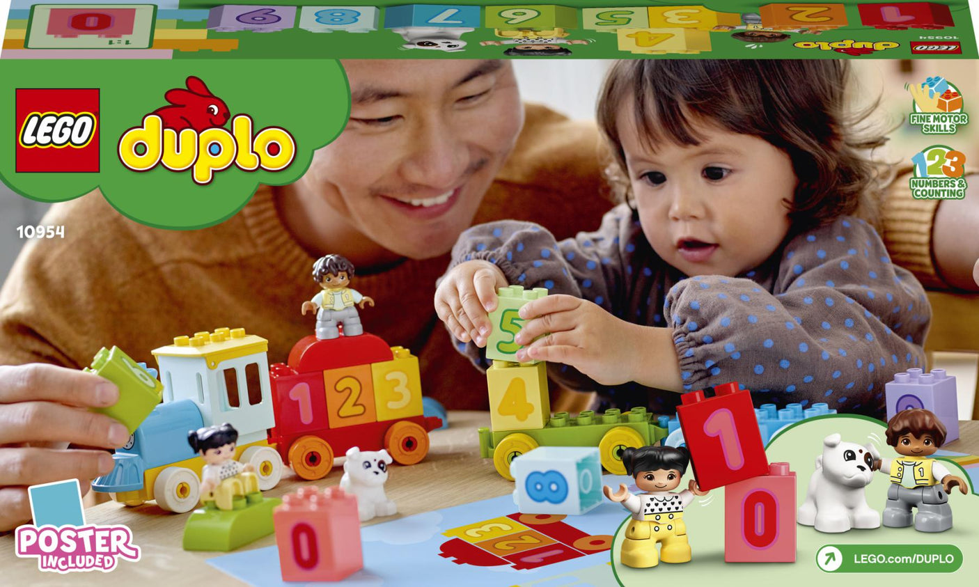 Lego Jucării Set Constructie LEGO Duplo 10954 | Trenul cu Numere, 23 Piese, 1.5+