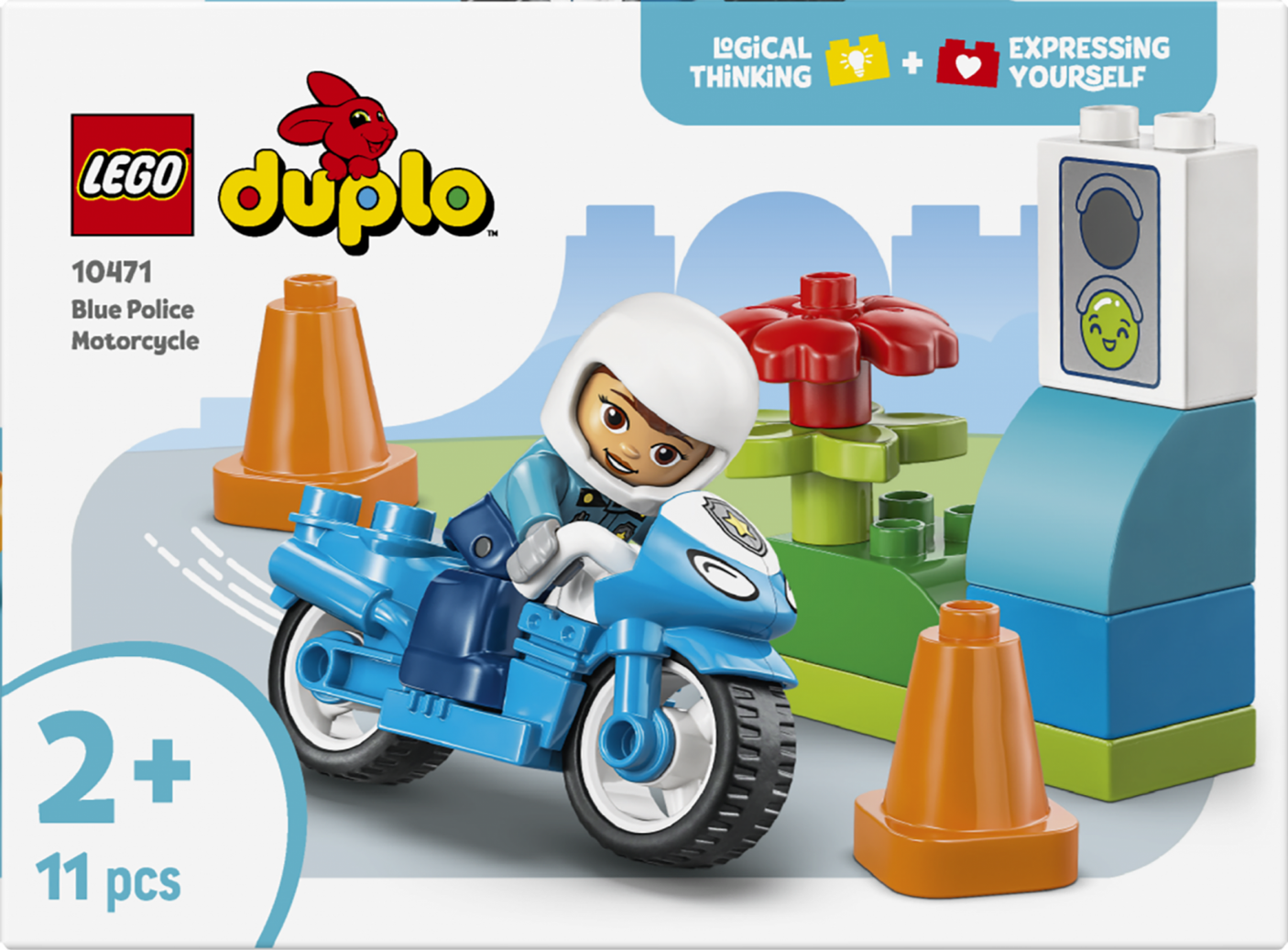 Motocicleta Albastra de Politie LEGO10471