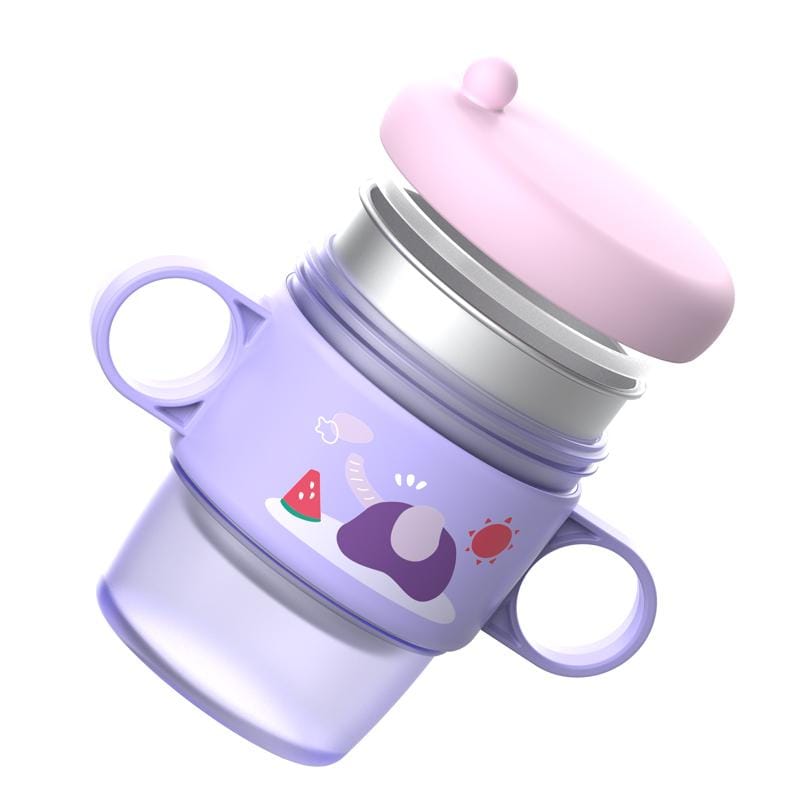 U-Grow Alimentație bebe Cana Termos U-Grow A-1214PK | 250ml, Manere, Capac, Mov