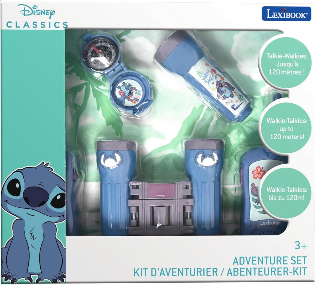 Lexibook Jucării Jucarie Lexibook RPTW12D | Statii Emisie-Receptie, Stitch, Set 2buc, Walkie-Talkie