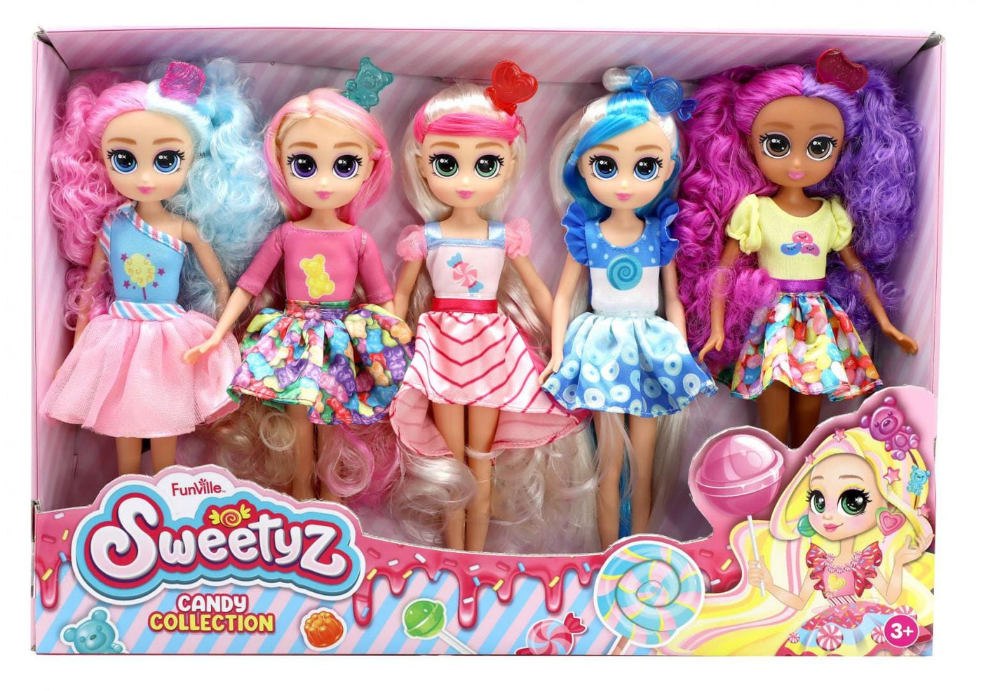 Sweetyz Jucării Set 5 Papusi Sweetyz SYZ81073 | 23 cm, Colectionabile, Accesorii Incluse