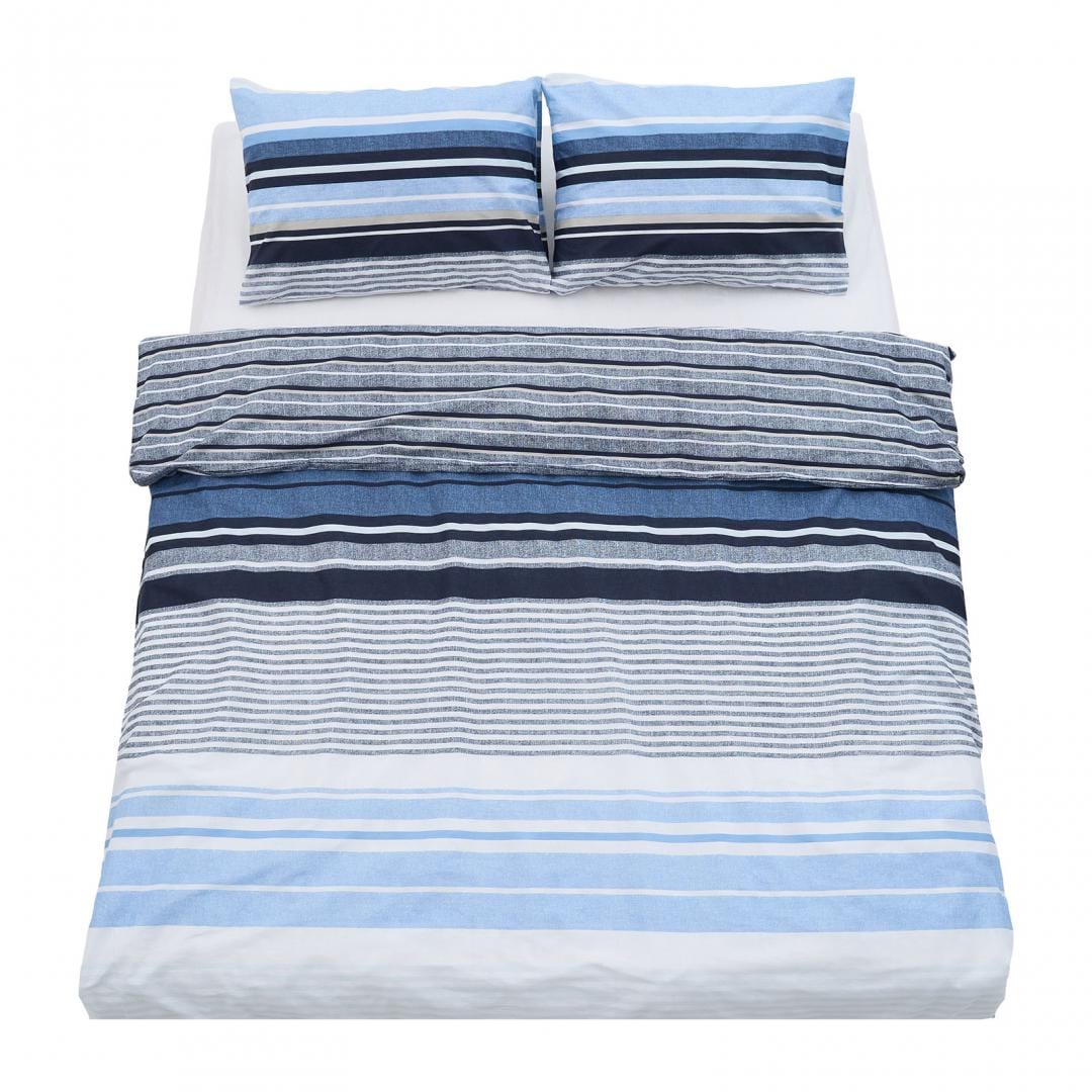 Heinner Lenjerie de pat Lenjerie De Pat Heinner HR-4BED-132-AZUL | Dubla, 100% Bumbac, 4 Piese, Azul