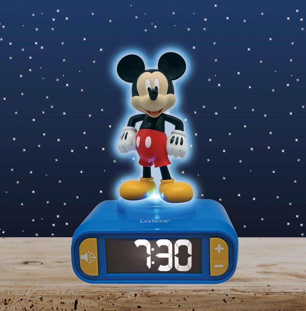 Lexibook Jucării Ceas Desteptator Lexibook RL800MCH | Lumina 3D, Mickey Mouse, Copii
