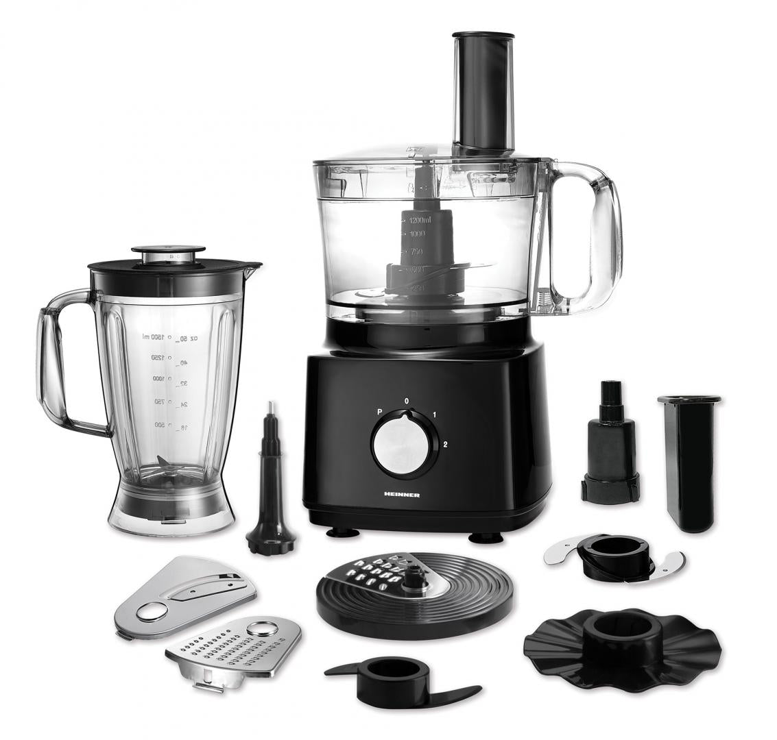 Heinner Robot de bucatarie Robot de Bucatarie Heinner HFP-750BK | 750W, 3.5L, 6 Viteze, Negru
