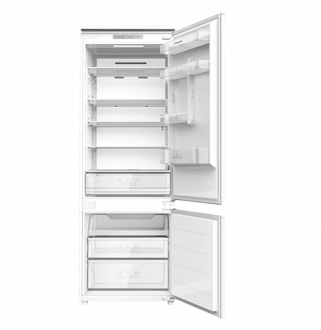 Heinner Combina frigorifica Combina Frigorifica Incorporabila Heinner HCNF-BIM403INVD | No Frost, Clasa D, 403L, 69x55x195.3cm