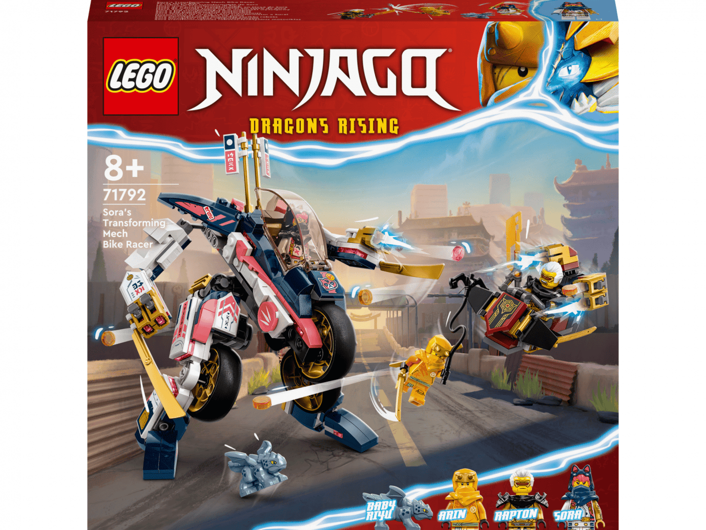 Lego Jucării Set Constructie LEGO Ninjago 71792 | Motocicleta-robot A Sorei, 764 Piese, 8+