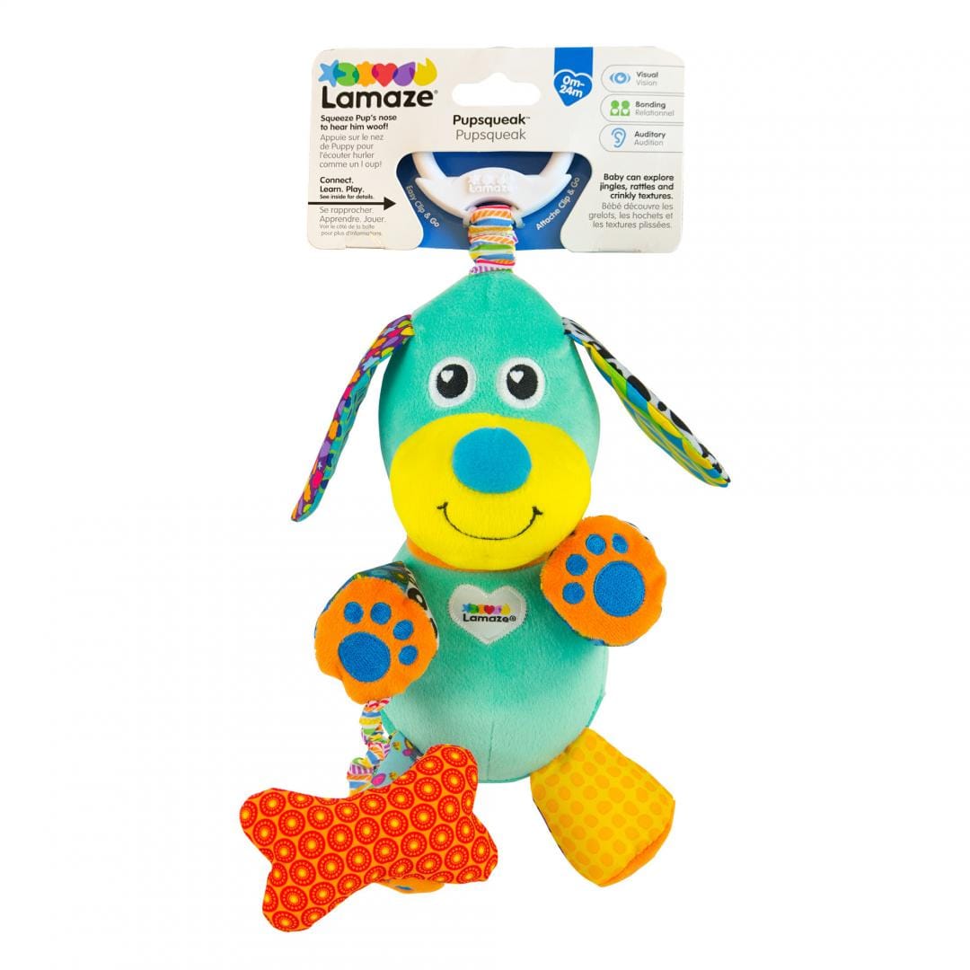 Tomy Jucării Jucarie Lamaze Catelul Galagios T27023 | Interactiva, Dezvoltare Senzoriala, Cadou