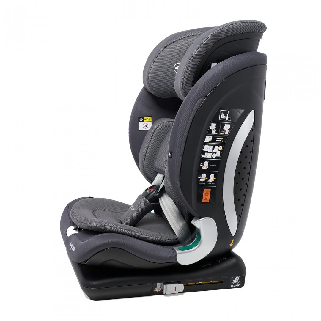 U-Grow Puericultură Scaun Auto U-Grow Goldfix Plus UG-VTN40GR | I-size, Isofix, 76-150cm, Boxa Bluetooth, Gri