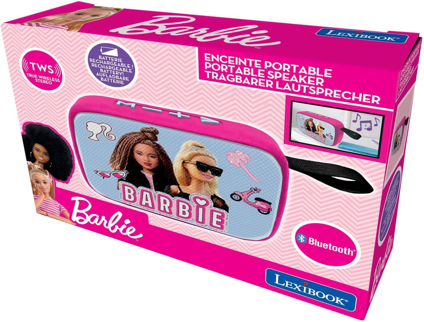 Lexibook Jucării Boxa Portabila Lexibook BT018BB | Barbie, Bluetooth, Copii