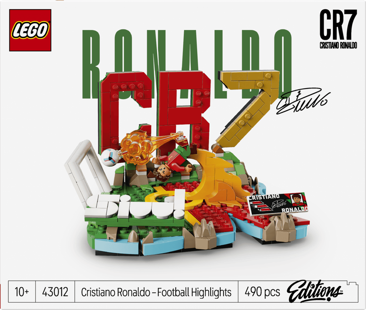 Set Constructie LEGO 43012 | Cristiano Ronaldo Momente Importante din Fotbal