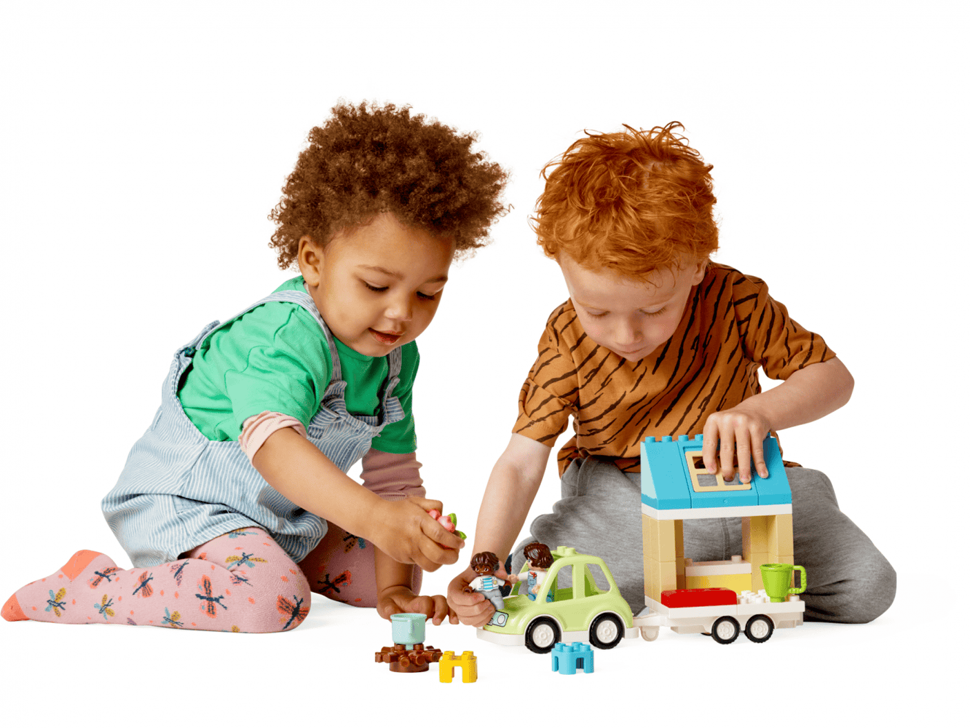 Lego Jucării Set Constructie LEGO DUPLO 10986 | Casa de Familie pe Roti, Camping, Cadou