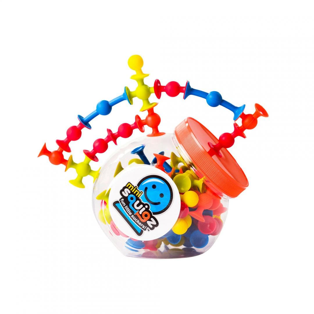 Tomy Jucării Joc de Constructie Tomy Mini Squigz TFA107 | Fat Brain, Ventuze Colorate, Interactiv