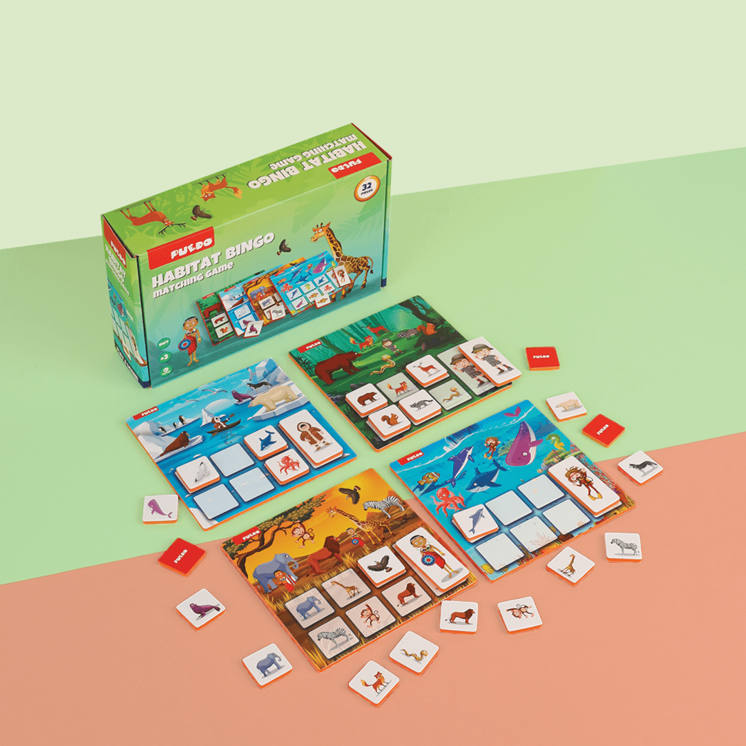 Puedo Toys Jucării Joc Educativ Puedo Toys PUEDOK1914 | Potriveste Habitatul, Spuma EVA, Interactiv