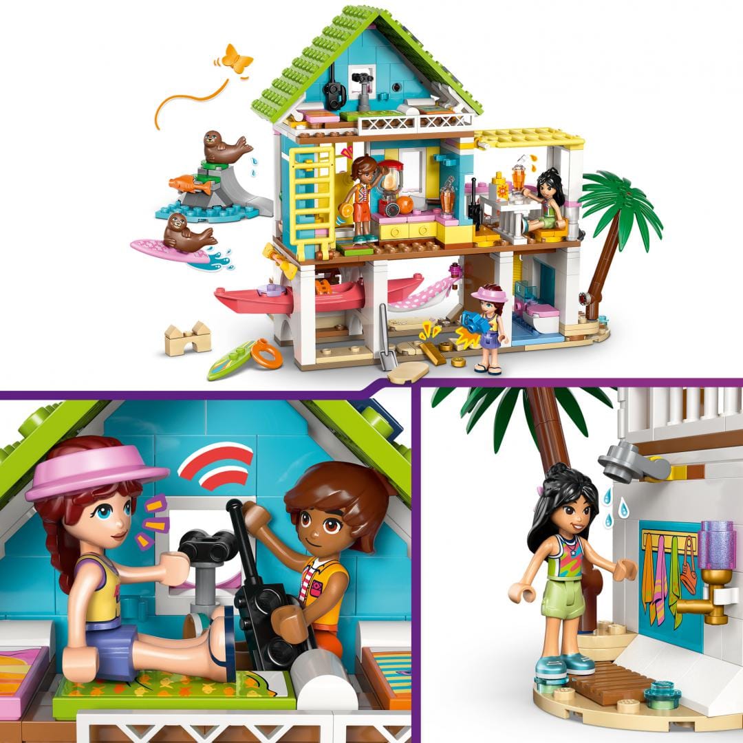 Lego Jucării Set Constructie LEGO 42699 | Casa pe Plaja cu Foci, Cadou