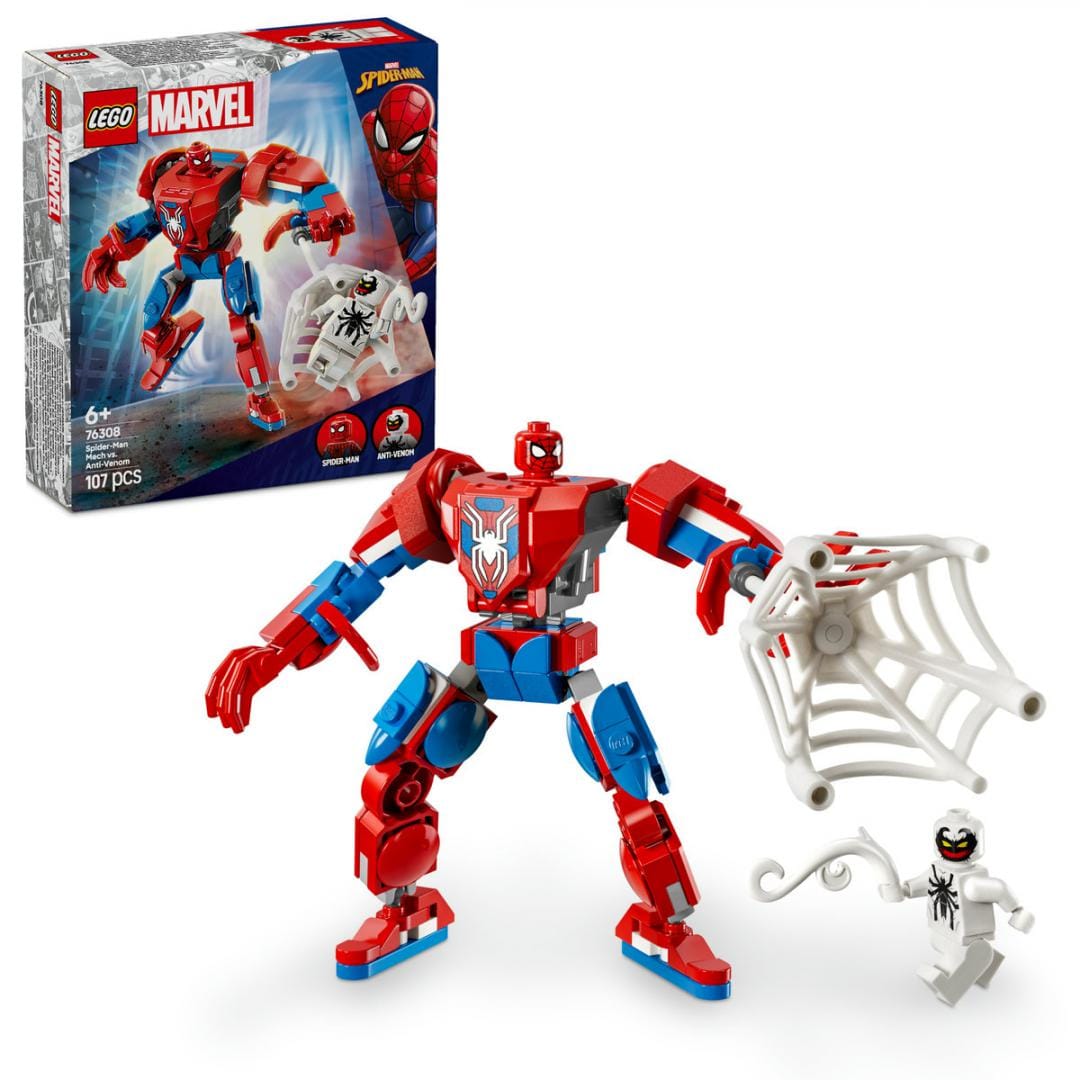 Lego Jucării Set Constructie LEGO Spider-Man 76308 | Om Paianjen Vs. Anti-Venom, Supereroi