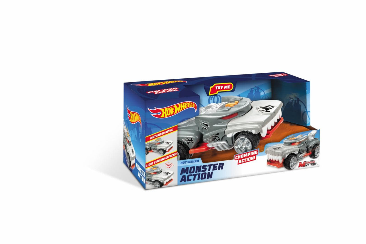 Mondo Jucării Jucarie Mondo Hot Wheels MDHW51221 | Masina Monster Action-hotweiler, Lumini, Sunete
