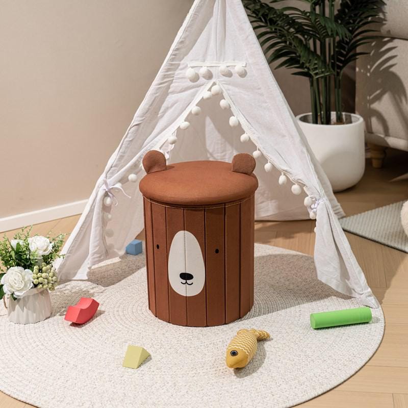 Heinner Taburet copii Taburet Copii Heinner HR-FLD28-BEAR | Figurina Urs, Design Interactiv