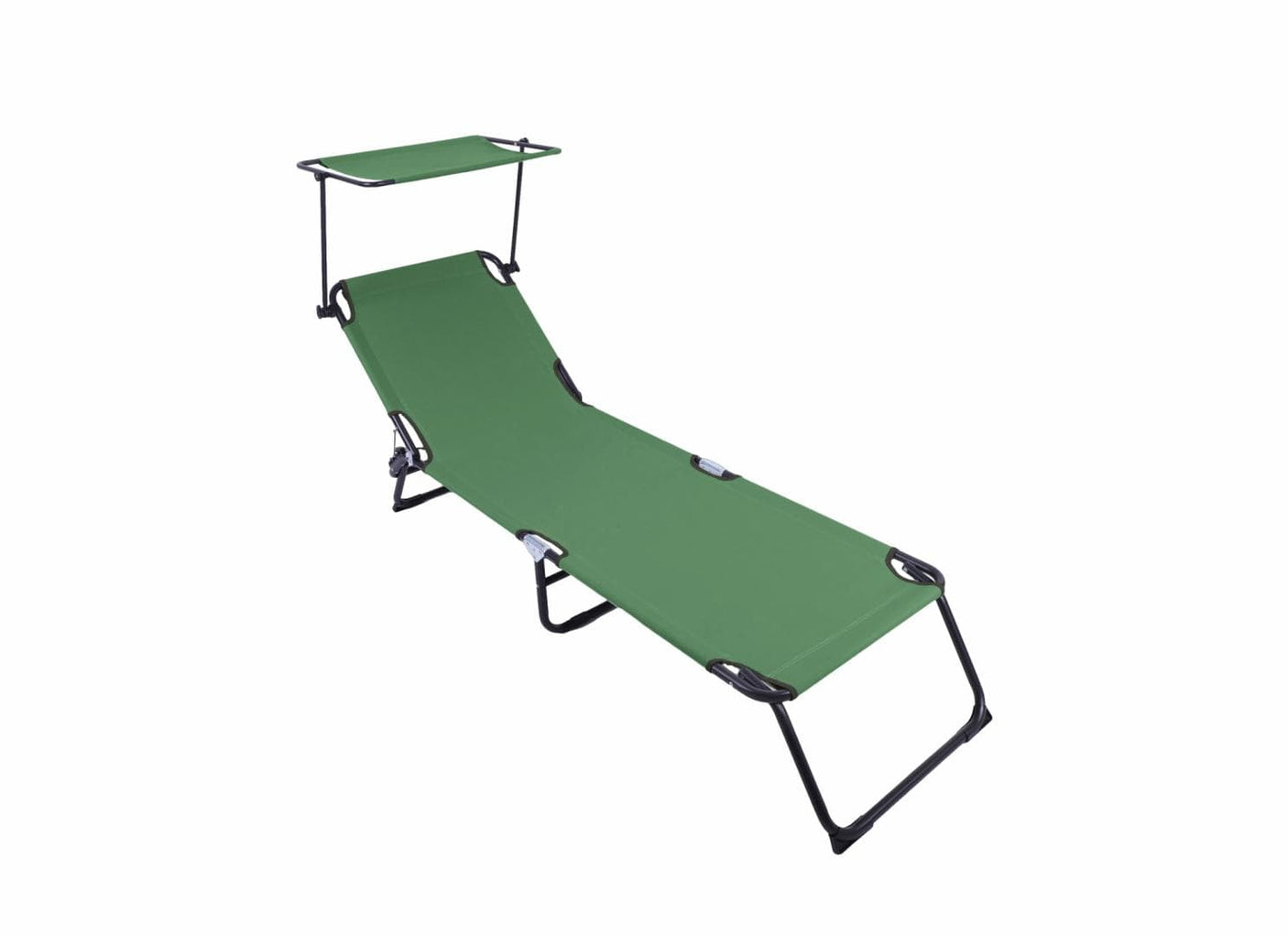 Heinner Sezlong Sezlong Heinner DSZP011 | 186x55x24cm, Cu Parasolar, Verde