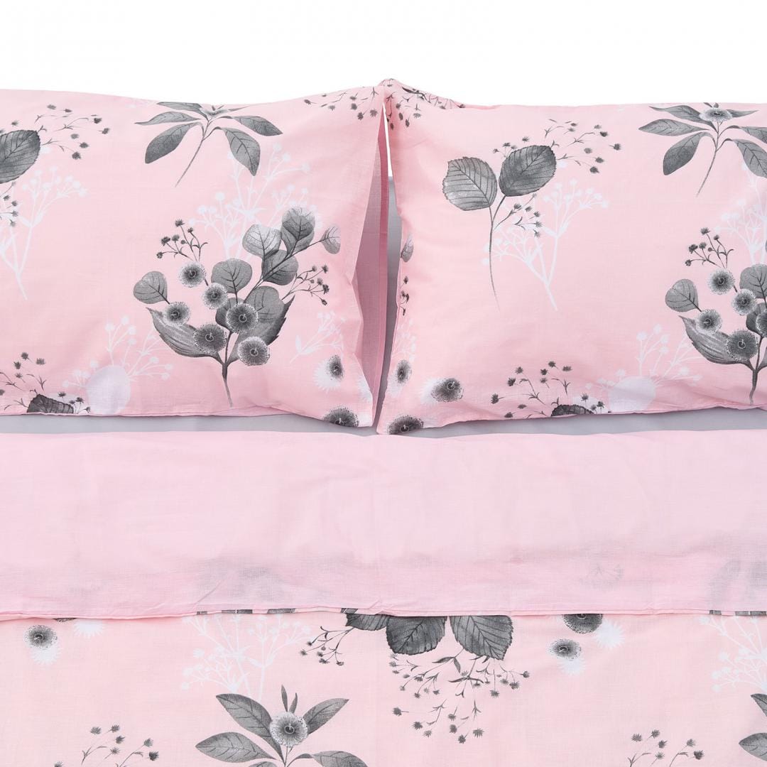Heinner Lenjerie de pat Lenjerie de Pat Heinner HR-DBL132-PNK | Dubla, 4 Piese, 132TC, Rose