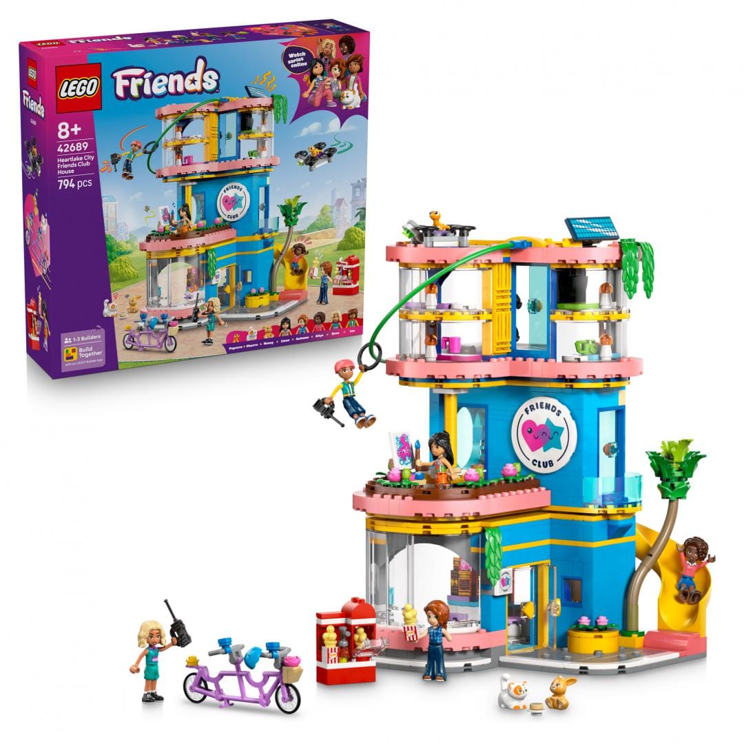 Lego Jucării Set Constructie LEGO Friends 42689 | Clubul Prietenilor, Orasul Heartlake, Cadou