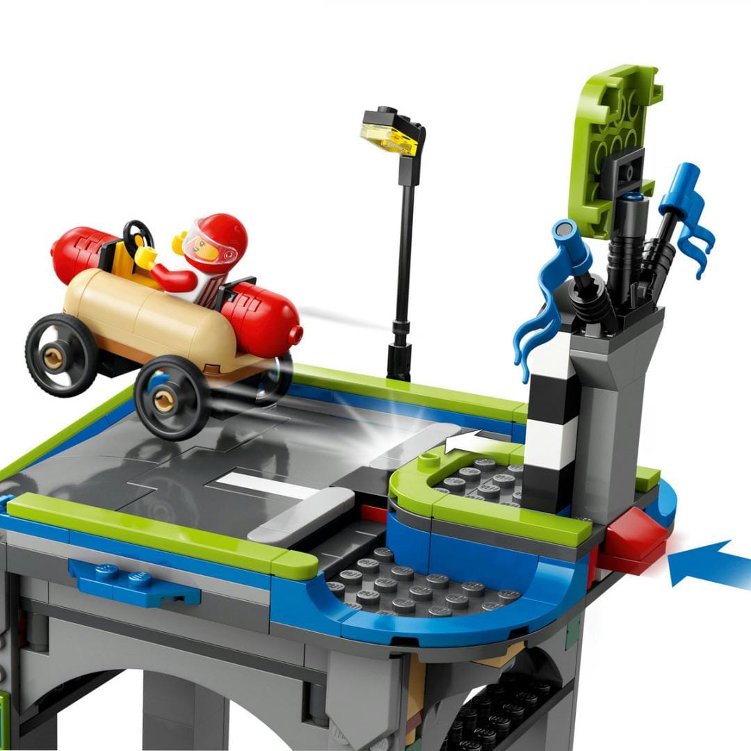 Lego Jucării Set Constructie LEGO City 60460 | Rampa pentru Curse, Fara Limite, Masini