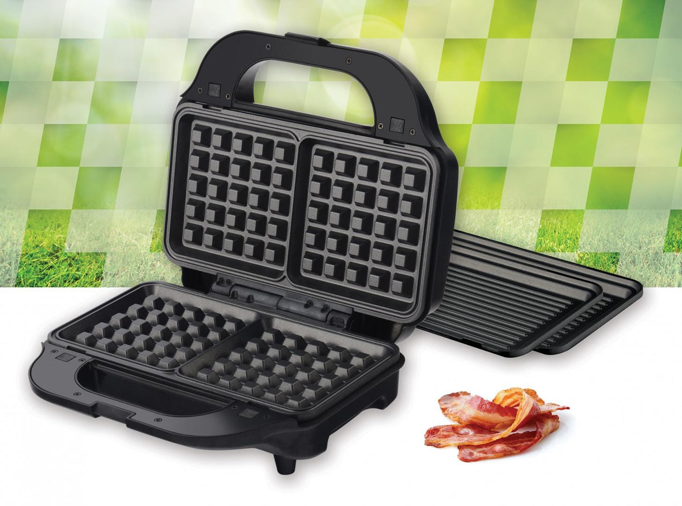 Heinner Sandwich maker Sandwich Maker Heinner SM-2H900BKS | 900W, Negru