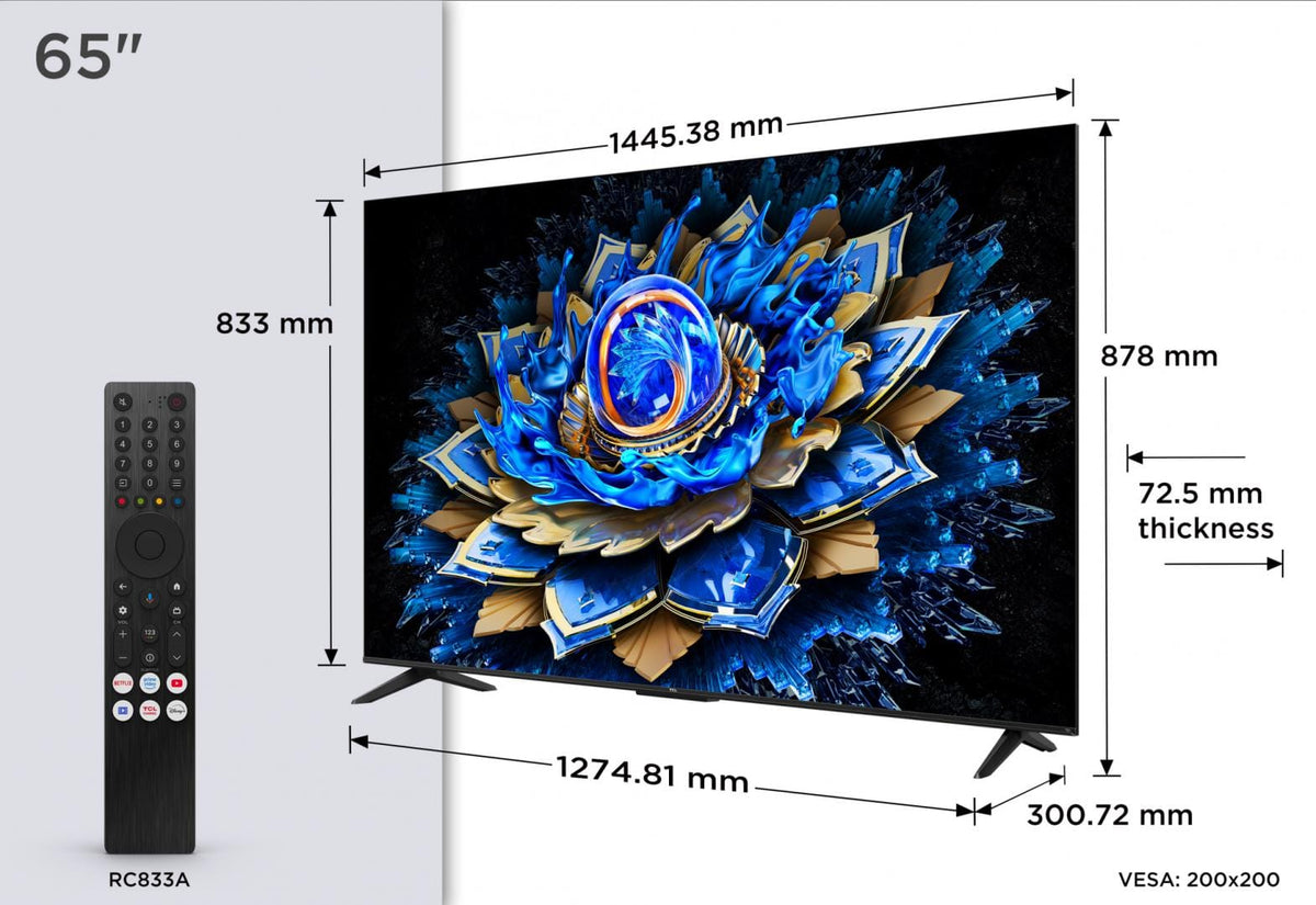 TCL Televizor LED Televizor TCL QLED 65T69C | 164 cm, Smart Google TV, 4K Ultra HD