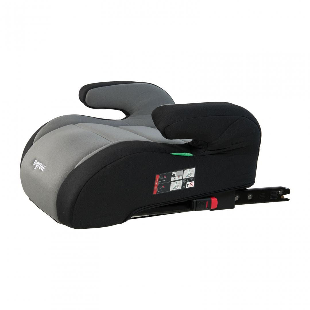 U-Grow Puericultură Inaltator Auto U-Grow UG-HB53B-GREY | 125-150cm, Omologare R129, Isofix, Negru/Gri