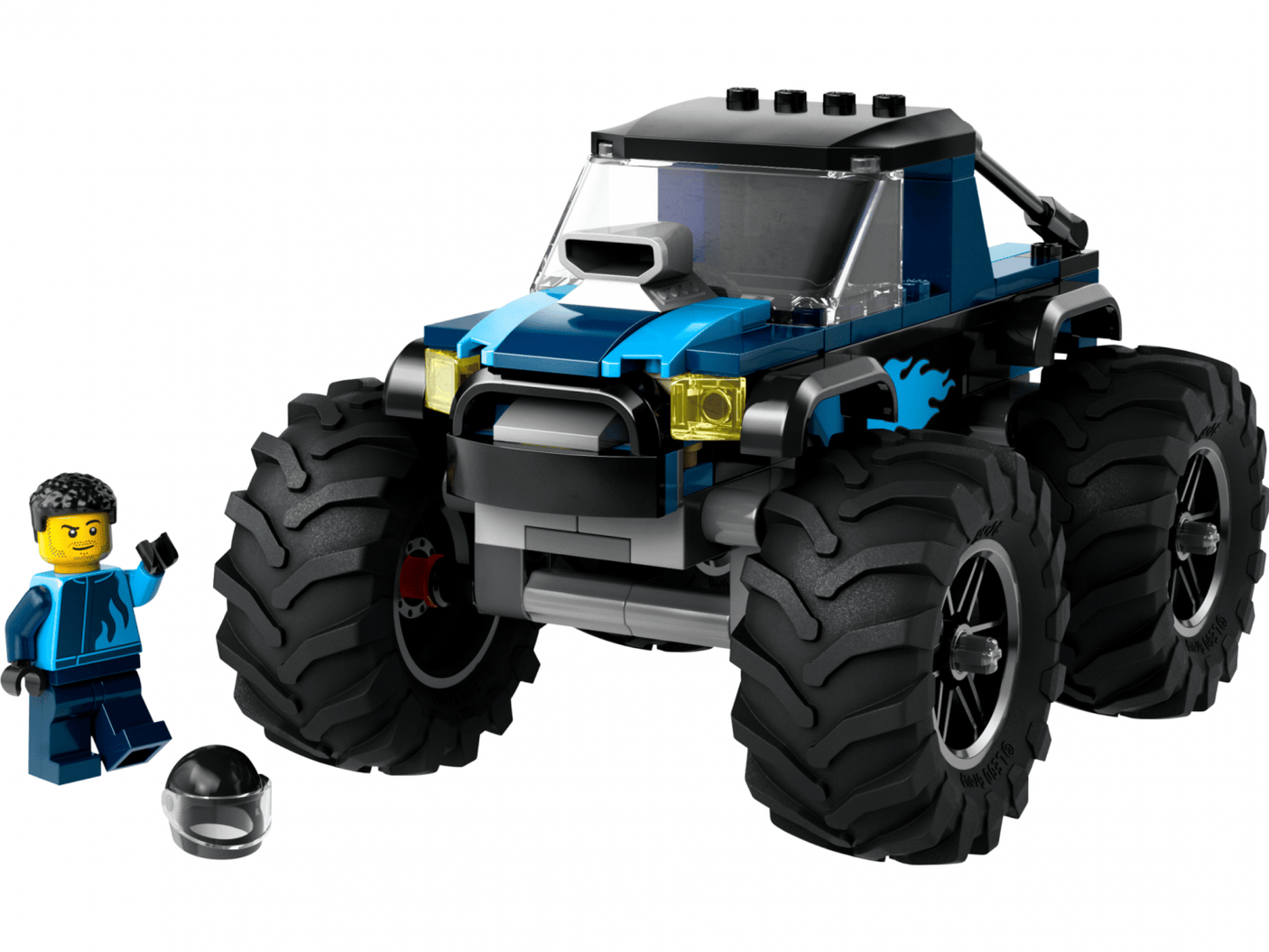 Lego Jucării Set Constructie LEGO City 60402 | Monster Truck Albastru, Masina Jucarie, Cadou