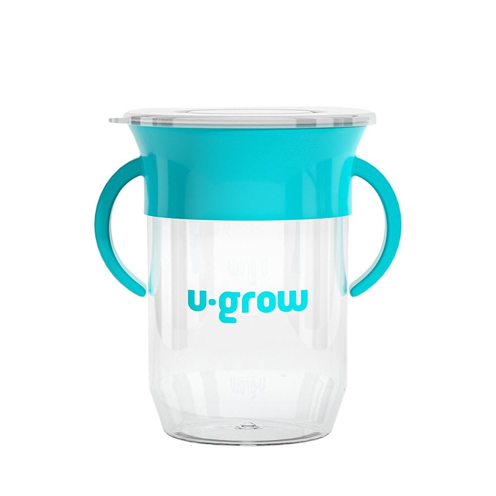 U-Grow Alimentație bebe Cana U-Grow UG-SIP360-BL | 360 Grade, Manere, Blue