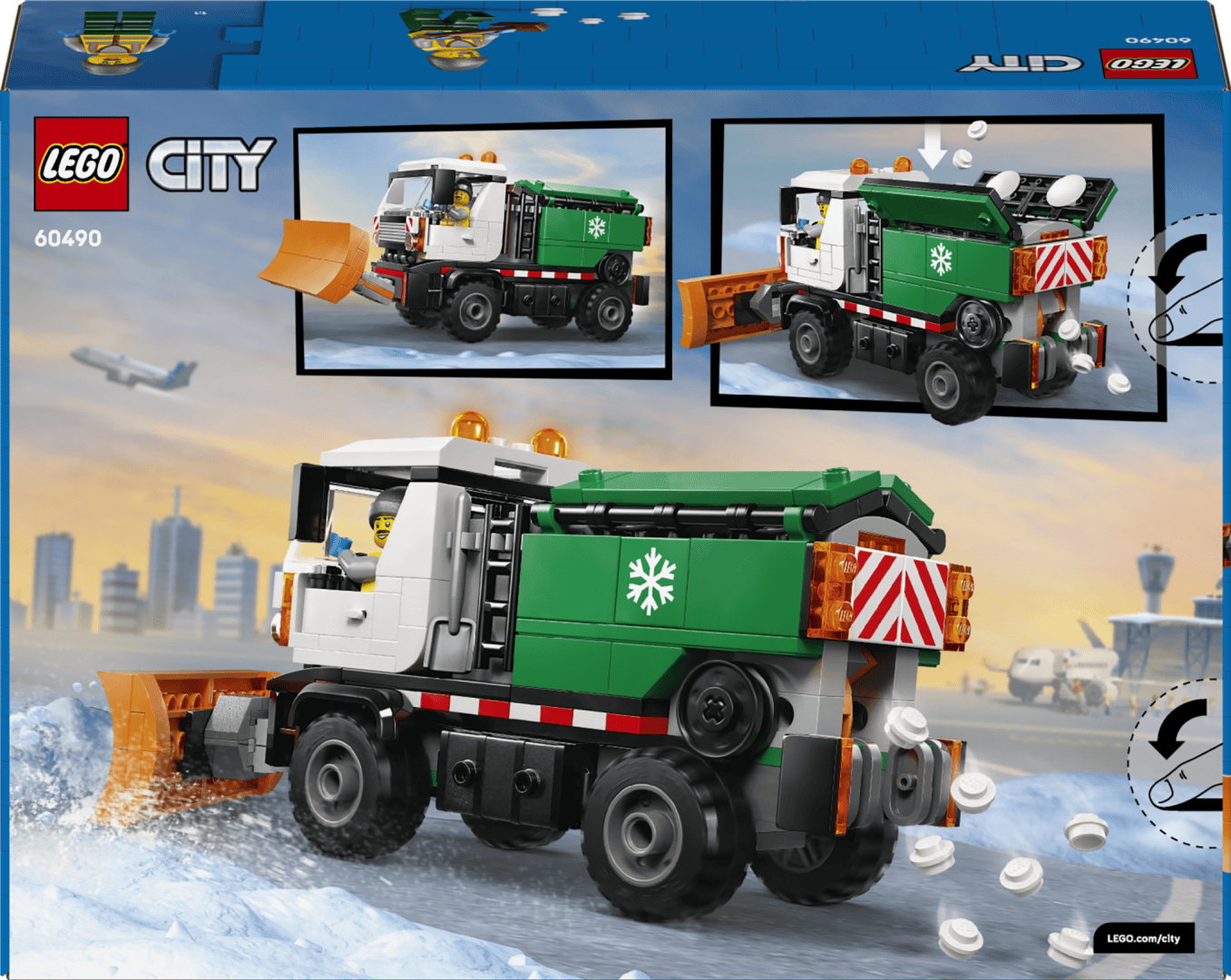 Lego Jucării Set Constructie LEGO City 60490 | Vehicul cu Plug de Zapada, Cadou