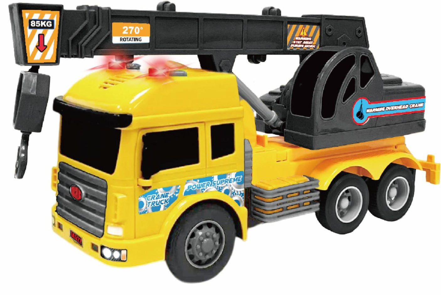 Cevodle Jucării Jucarie Cevodle CEV14516-3002GAL | Macara Galbena, Lumini si Sunete, Scara 1/14, 27cm