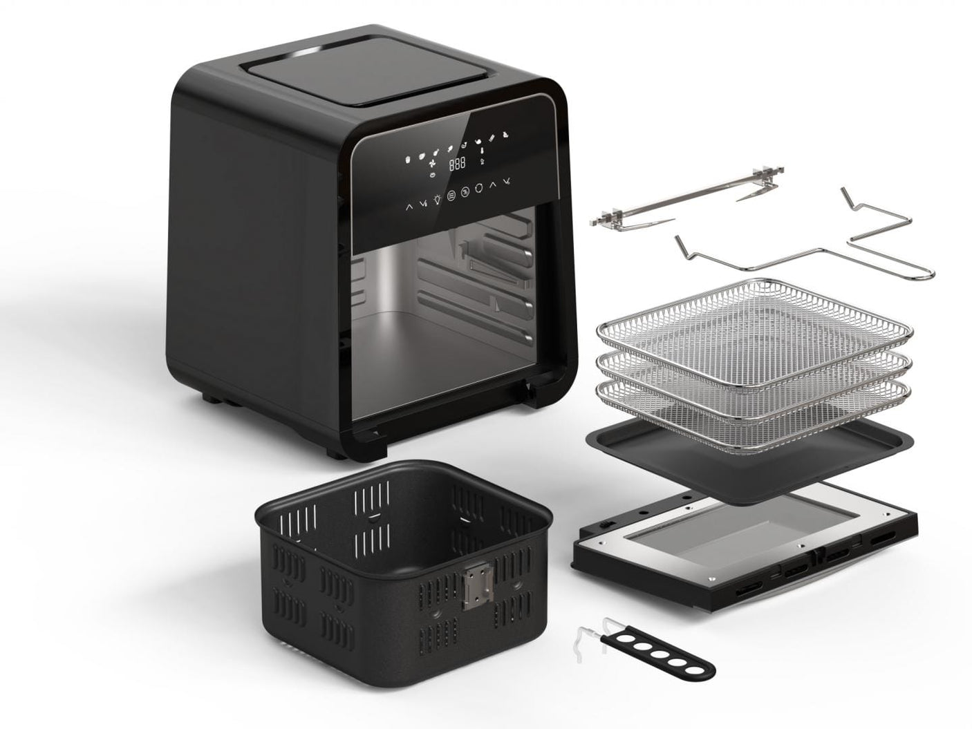 Heinner Air Fryer Air Fryer Heinner HAF-B12BK2000 | 12L, 2000W, 10 Programe, Negru