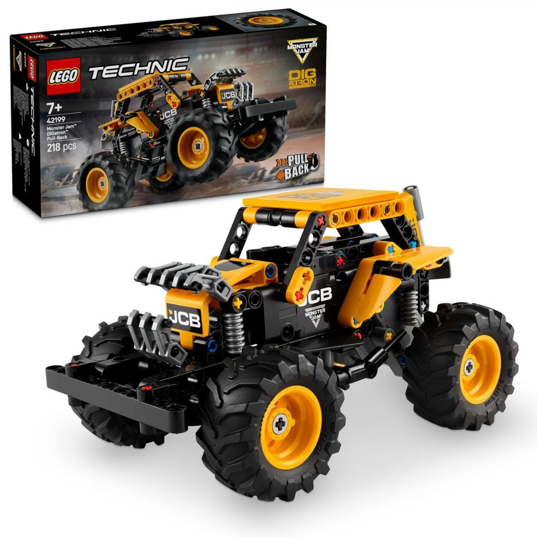 Lego Jucării Set Constructie LEGO Technic 42199 | Monster Jam Digatron, Pull-back, Cadou