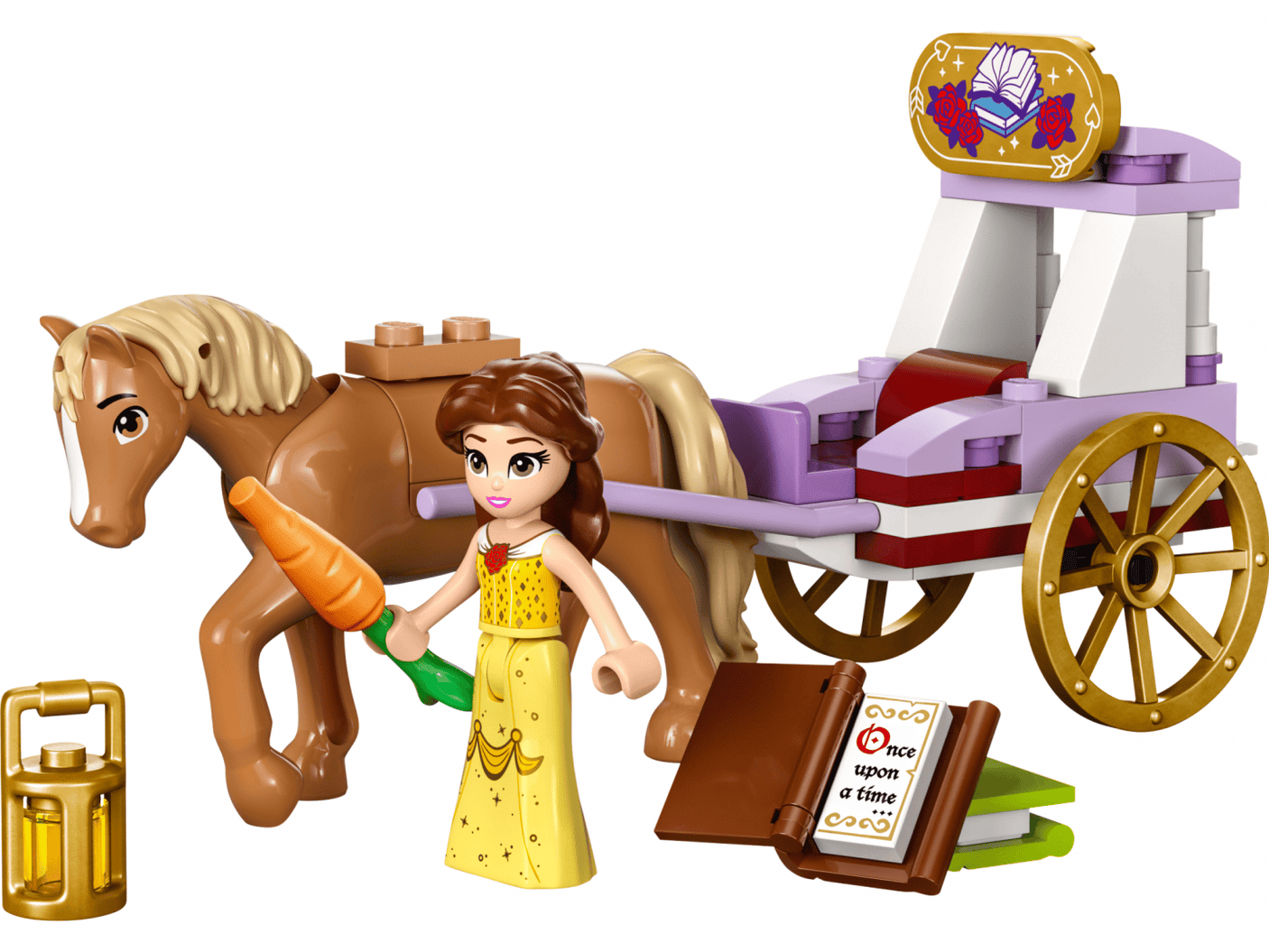 Lego Jucării Set Constructie LEGO Disney 43233 | Caleasca Lui Belle, 91 Piese, Cadou