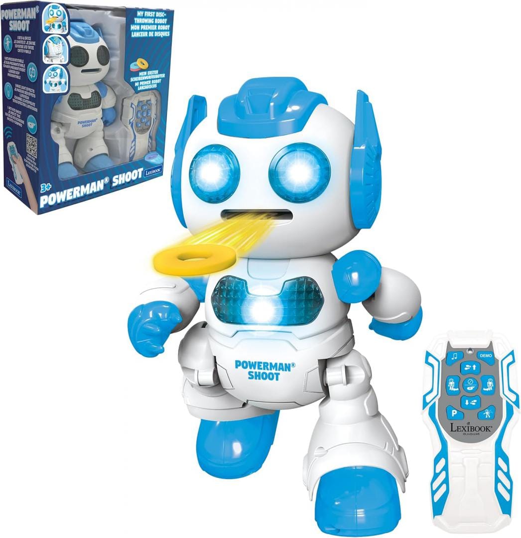Lexibook Jucării Jucarie Robot Lexibook Powerman Shoot ROB17 | Interactiv, Telecomanda, Dans, Muzica