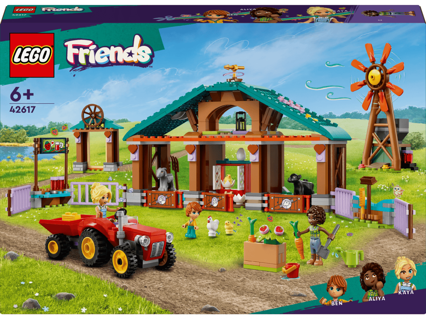 Lego Jucării Set Constructie LEGO 42617 | Refugiu Animale de Ferma, Cadou Copii