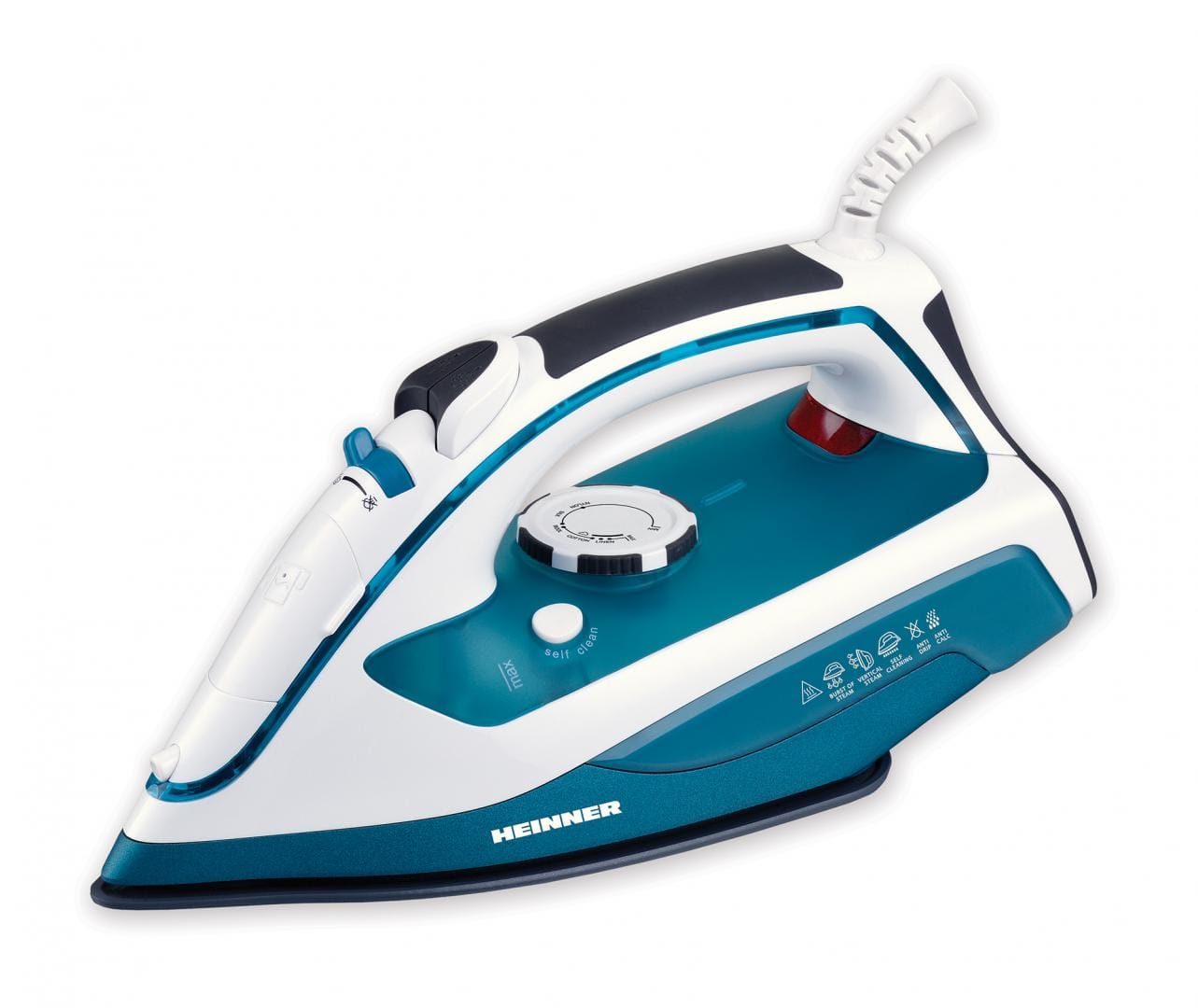 Heinner Fier de calcat Fier de Calcat Heinner HSI-2400TQ | 2400W, Talpa Ceramica, 300ml, Turquoise