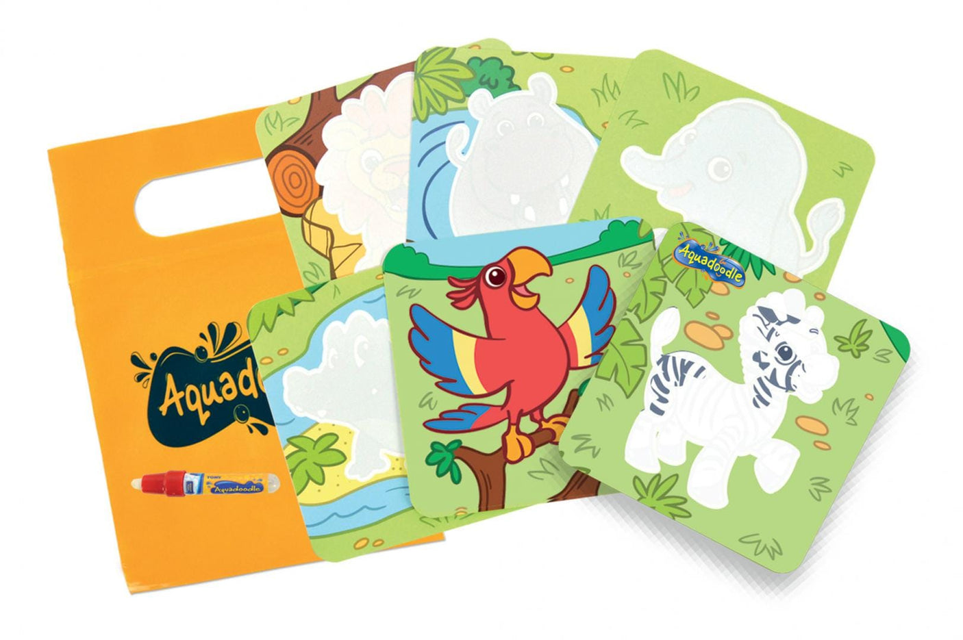 Tomy Jucării Jucarie Tomy Aquadoodle T72607 | Mini Covorase Zoo, Desen cu Apa, Reutilizabil