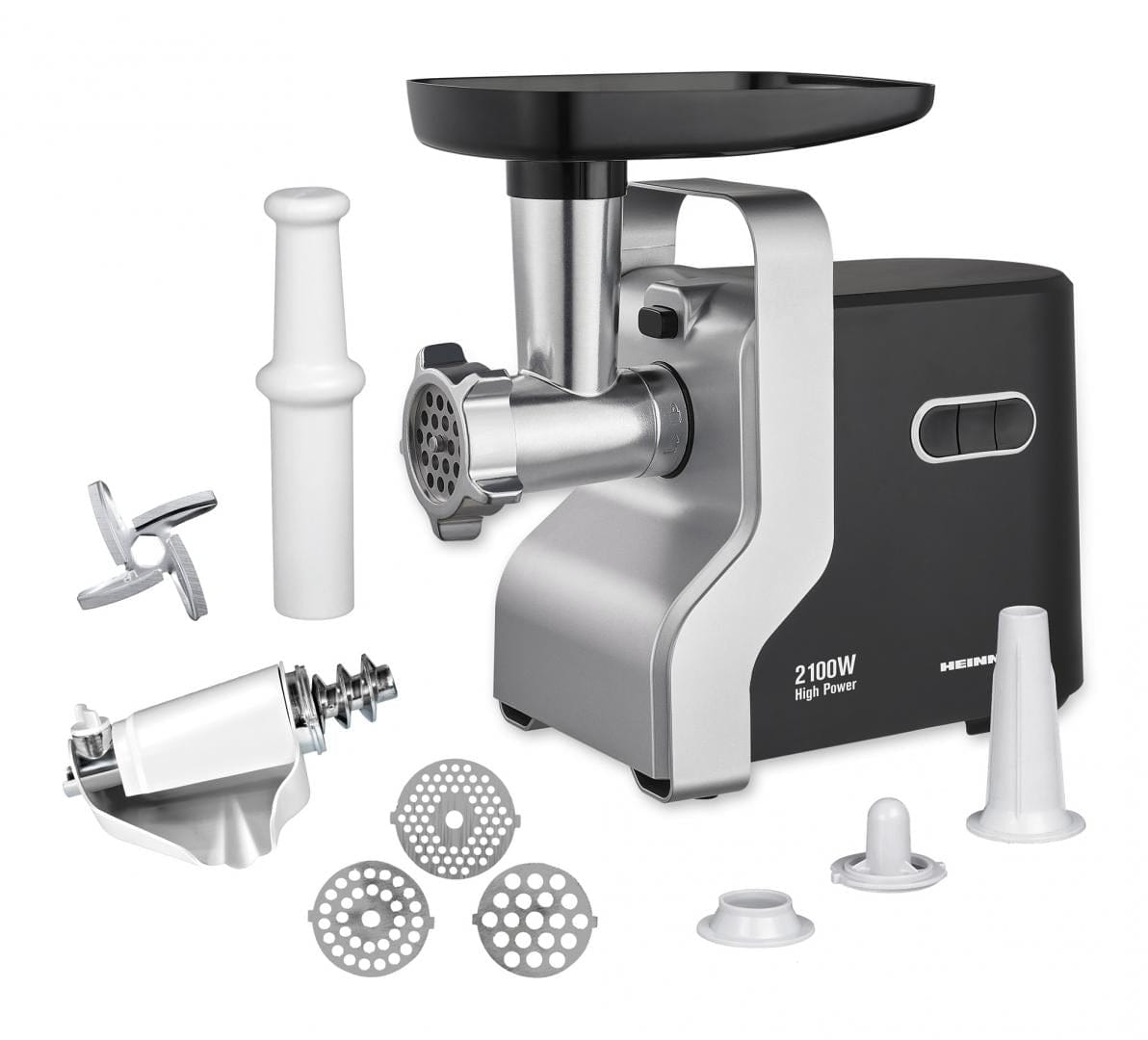 Heinner Masina de tocat Masina de Tocat Heinner MG-2100BKSL | 2100W, Negru/Argintiu