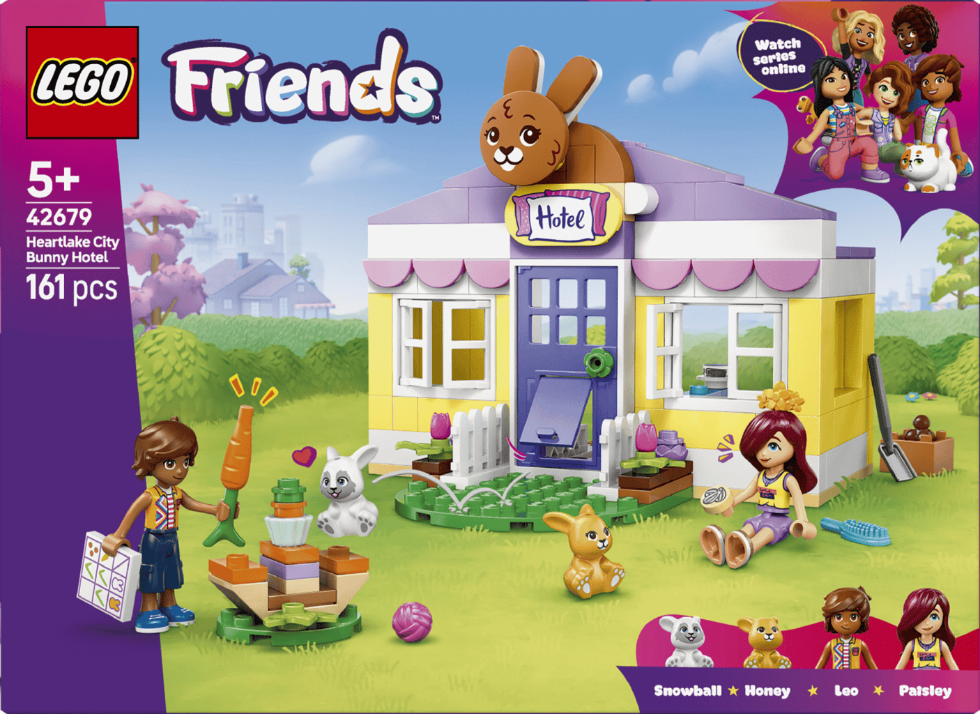 Lego Jucării Set Constructie LEGO Friends 42679 | Hotel Iepurasi, Heartlake City, Cadou