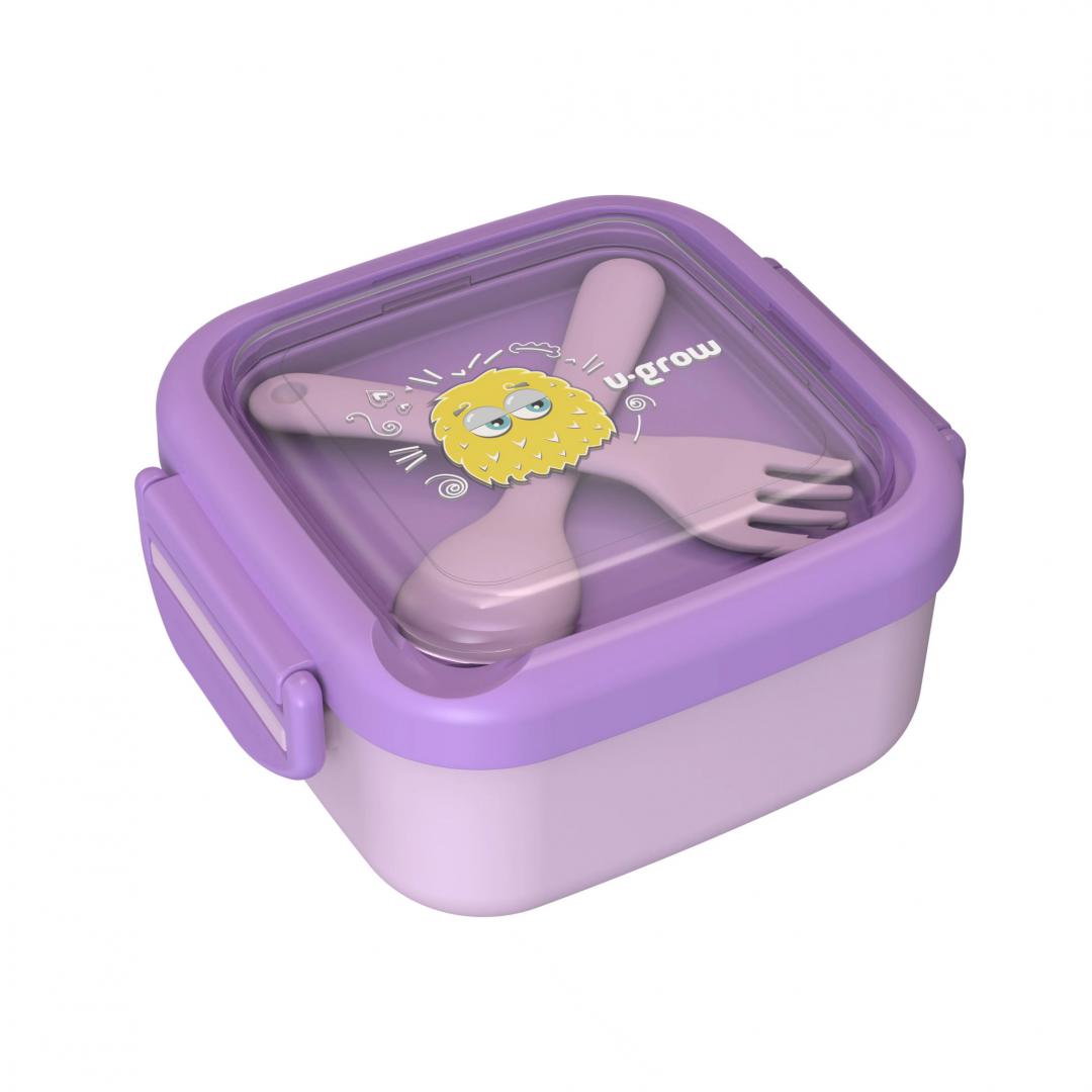 Caserola 2in 1 cu Lingurita și Furculita, Mov, U-grow