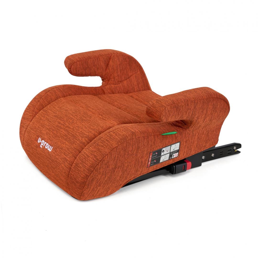 U-Grow Puericultură Inaltator Auto U-Grow UG-HB53B-CRM | 125-150cm, R129, Isofix, Caramiziu