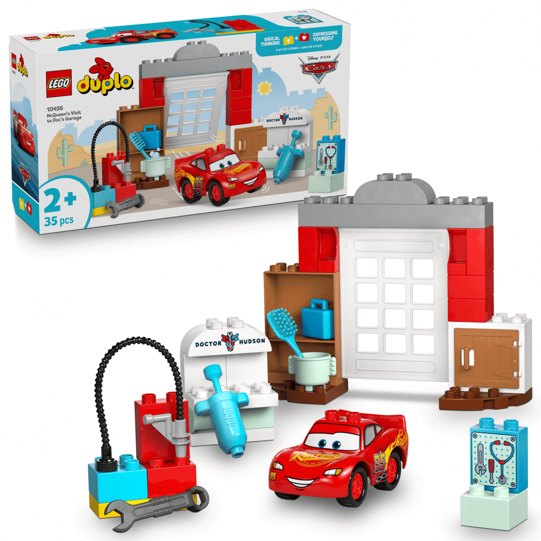 Lego Jucării Set Constructie LEGO Duplo 10456 | Vizita Lui McQueen, Masini, Cadou