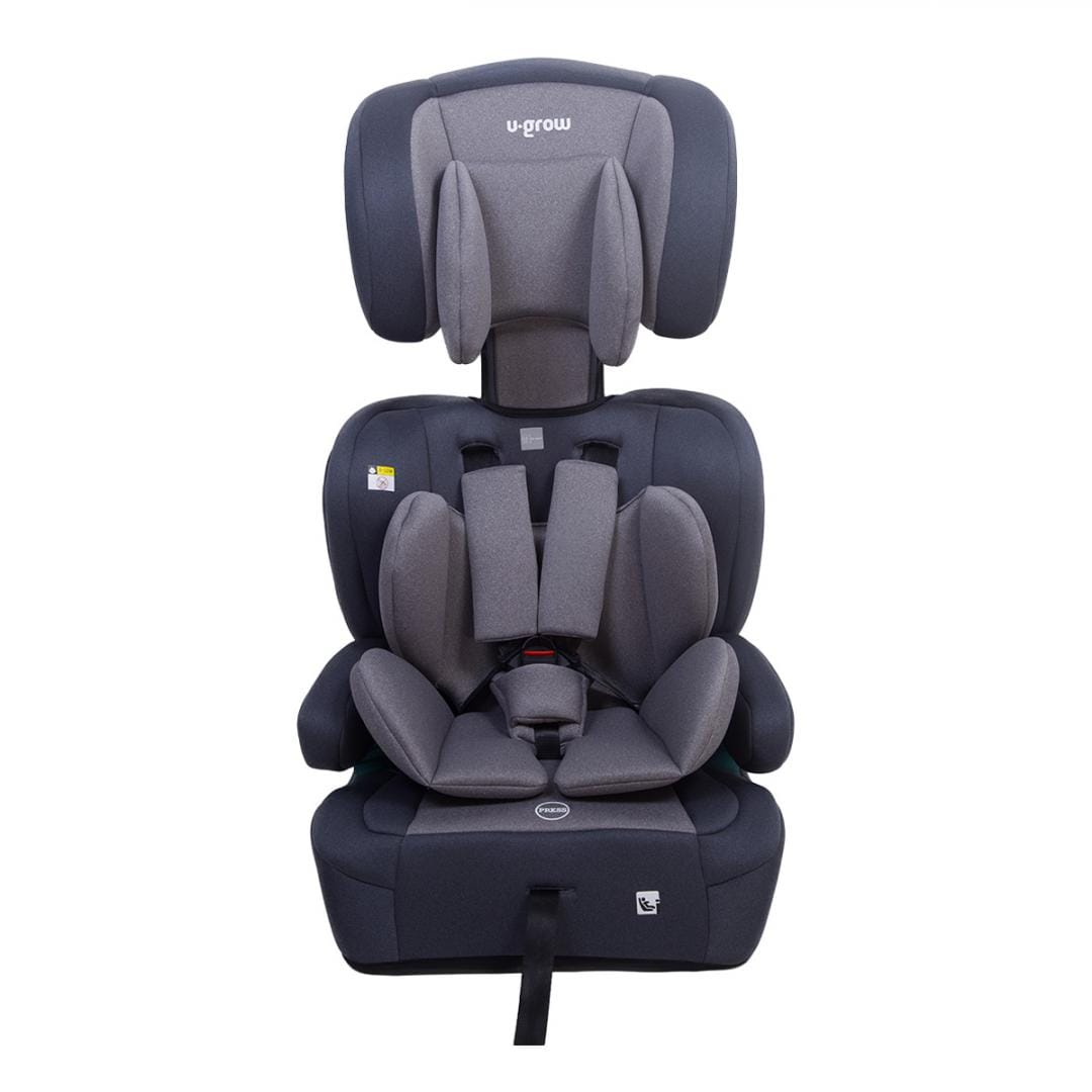 U-Grow Puericultură Scaun Auto U-Grow UG-301ISO-GR | 76-150cm, 15 Luni-12 Ani, R129, Isofix, Gri